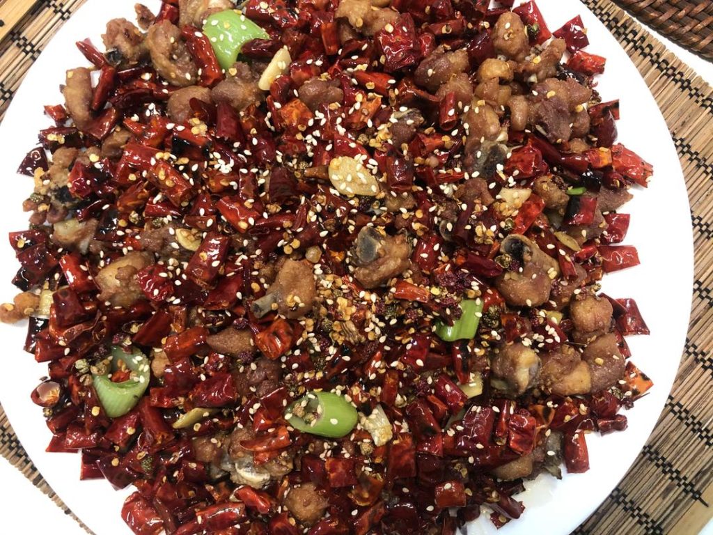 Sprinkle with white sesame seeds