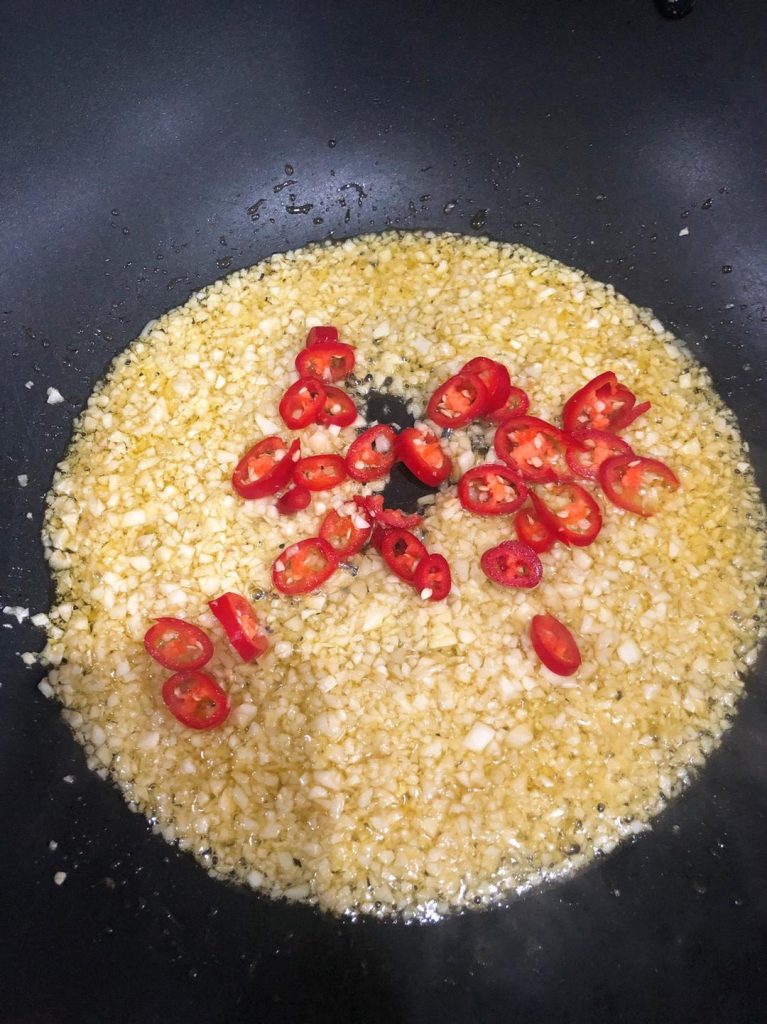 Add Chili and Sugar