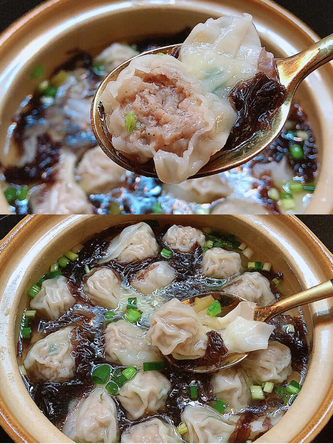 Easy Shanghai Wonton Soup/Fresh Meat Wontons (Xian Rou Xiao Hun Tun ...