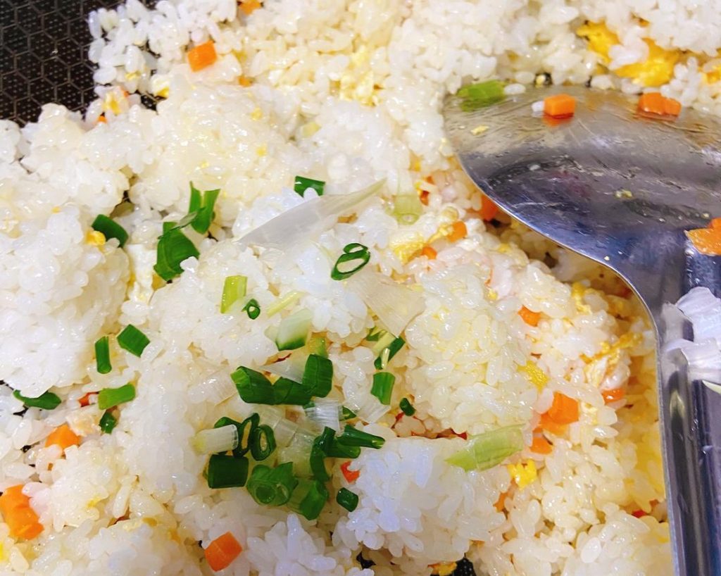 Add Rice and Scallions