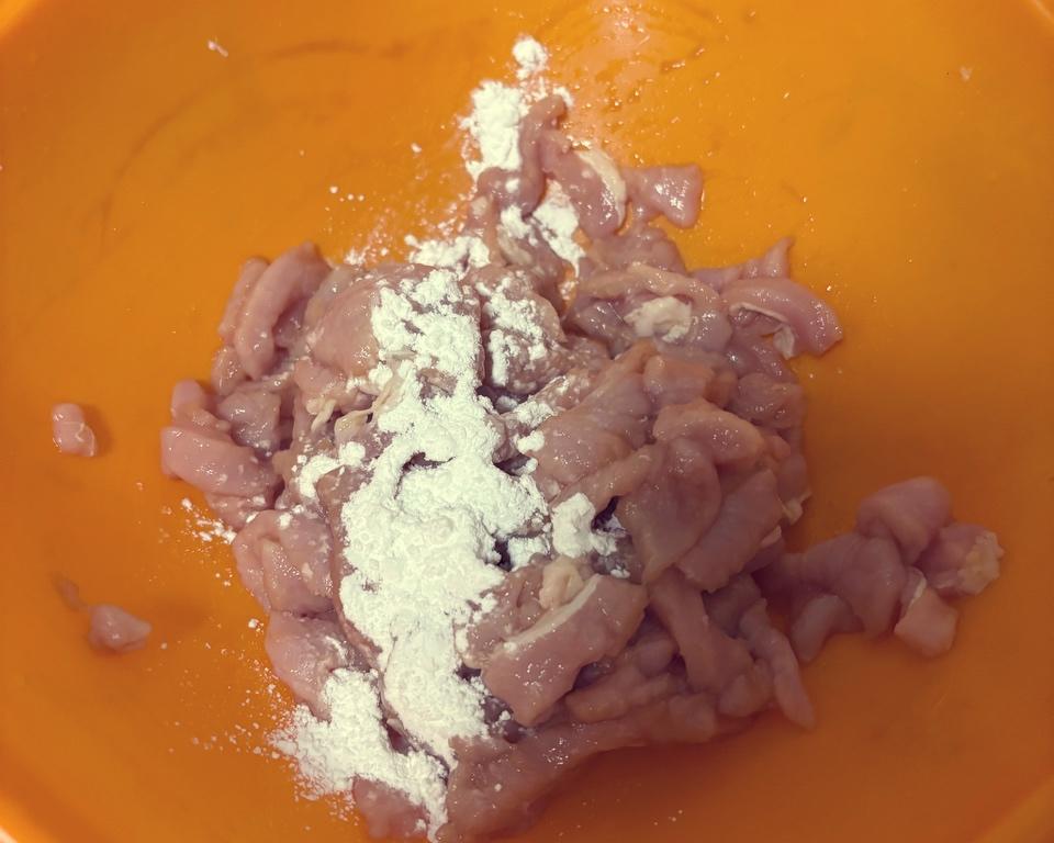combine the pork with the marinade ingredients