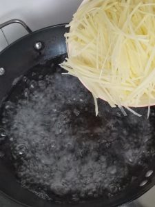 Blanch the Potatoes