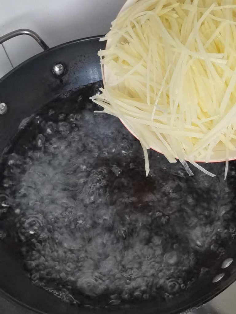 Blanch the Potatoes