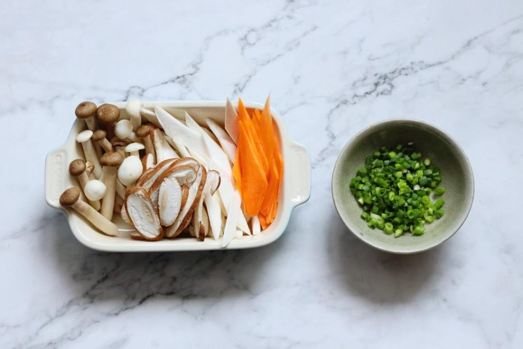 Prep the Rice and Ingredients