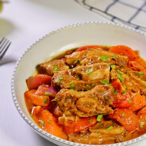 Provence-Style Braised Beef Short Ribs with Tomato