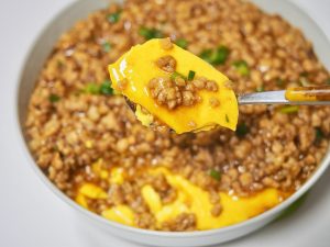 Silky Steamed Egg with Minced Pork