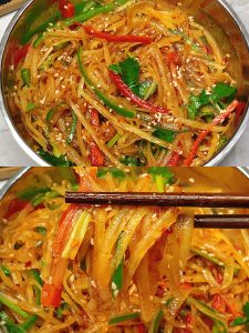 Sour and Spicy Shredded Potato Salad