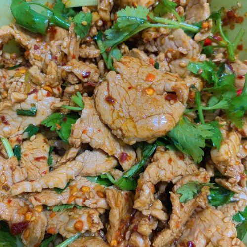 Spicy Cold-Tossed Pork Tenderloin