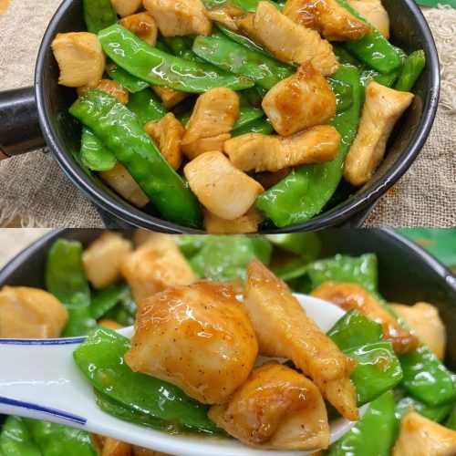 Stir-Fried Chicken with Snow Peas