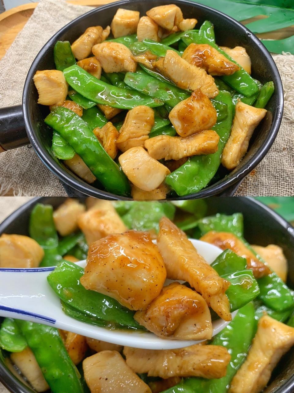 Stir-Fried Chicken with Snow Peas