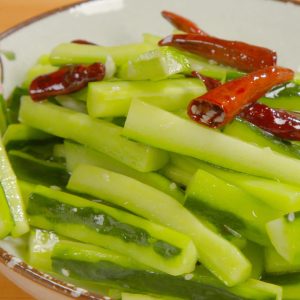 Hot and Sour Cucumber Strips