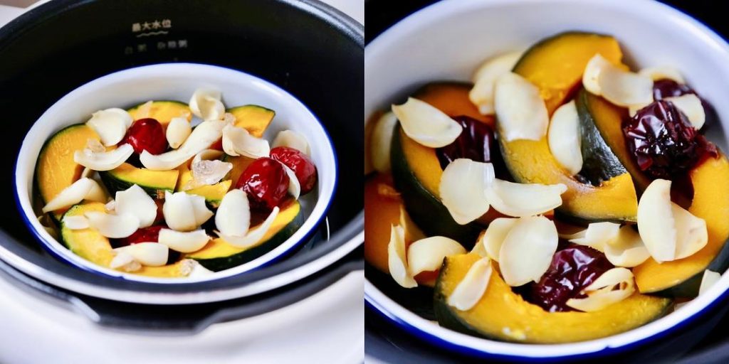 Steamed Pumpkin with Lily Bulb & Red Dates