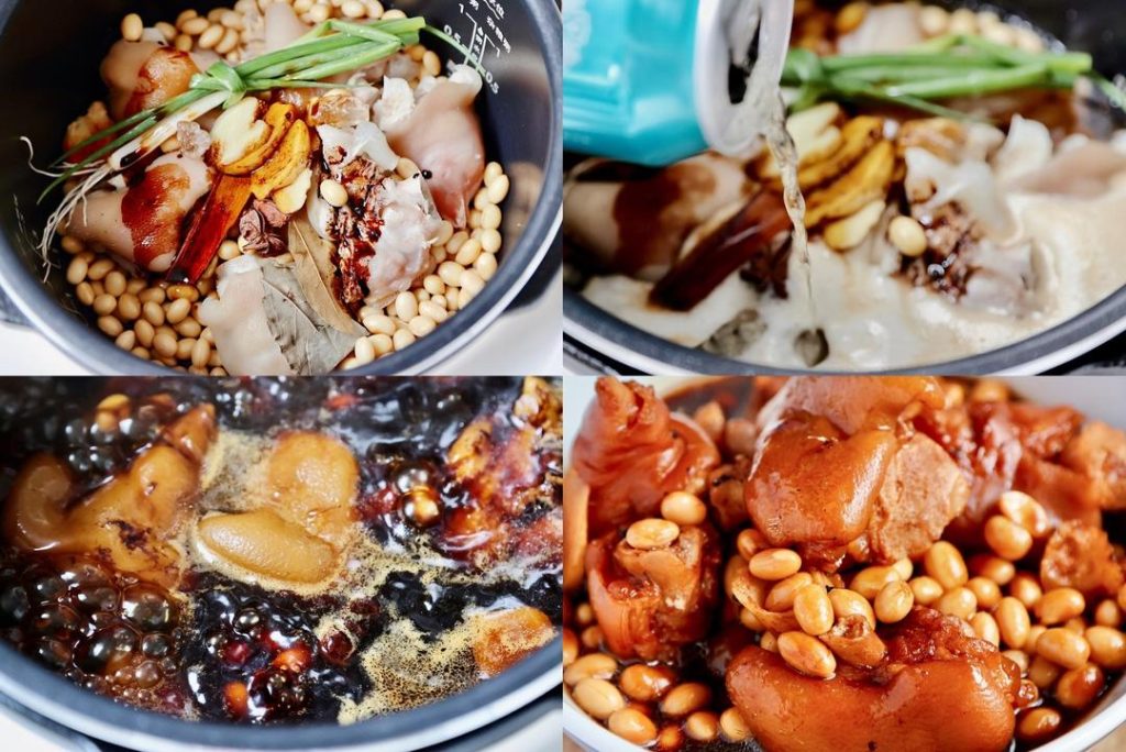 Braised Pig Trotters with Soybeans (Beer Edition)