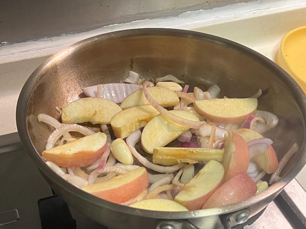 Sauté Aromatics and Apple