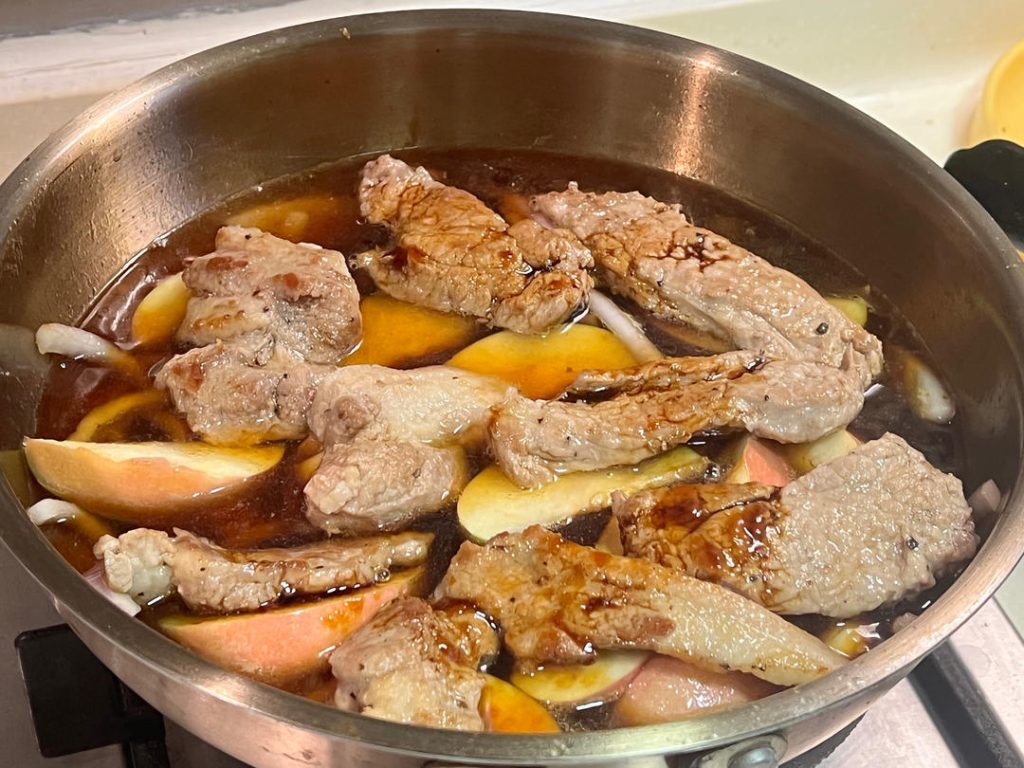 Add the 200ml hot water