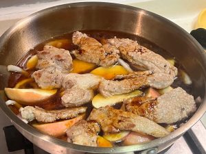 Add the 200ml hot water