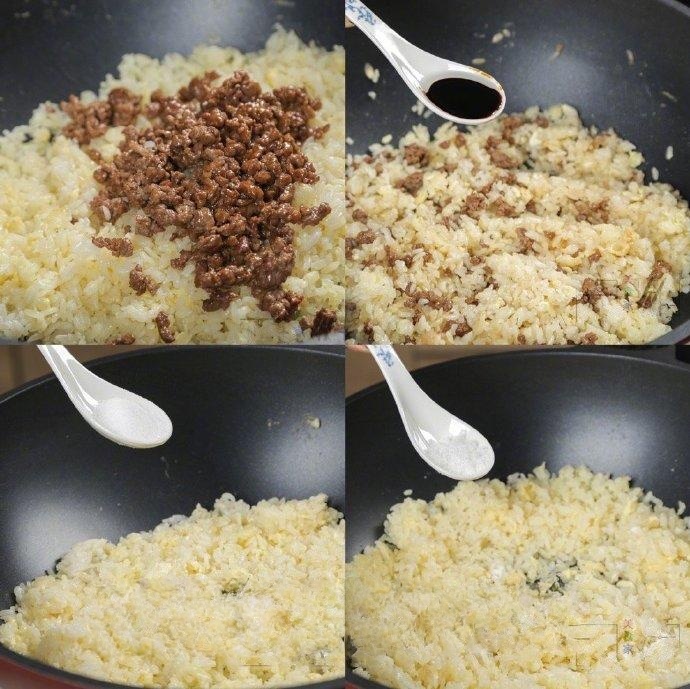 Add the cooked beef cubes back into the pan.