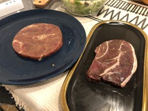 Massage the Steaks