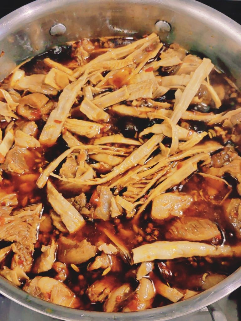 Braised Beef Brisket with Dried Bamboo Shoots