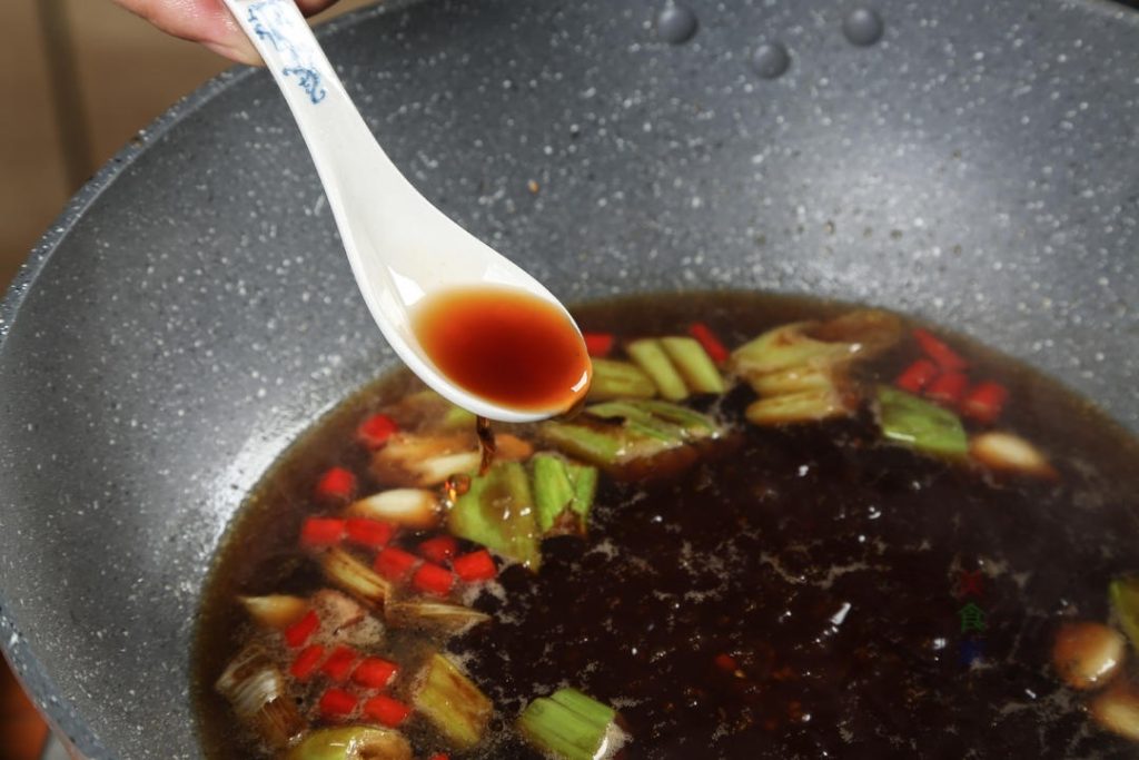 Braise the Fish Once the beer is bubbling, pour in your pre-mixed Sauce Bowl.