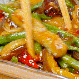 Braised Long Beans and Eggplant