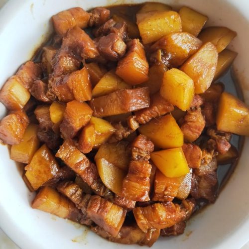 Braised Pork Belly with Potatoes