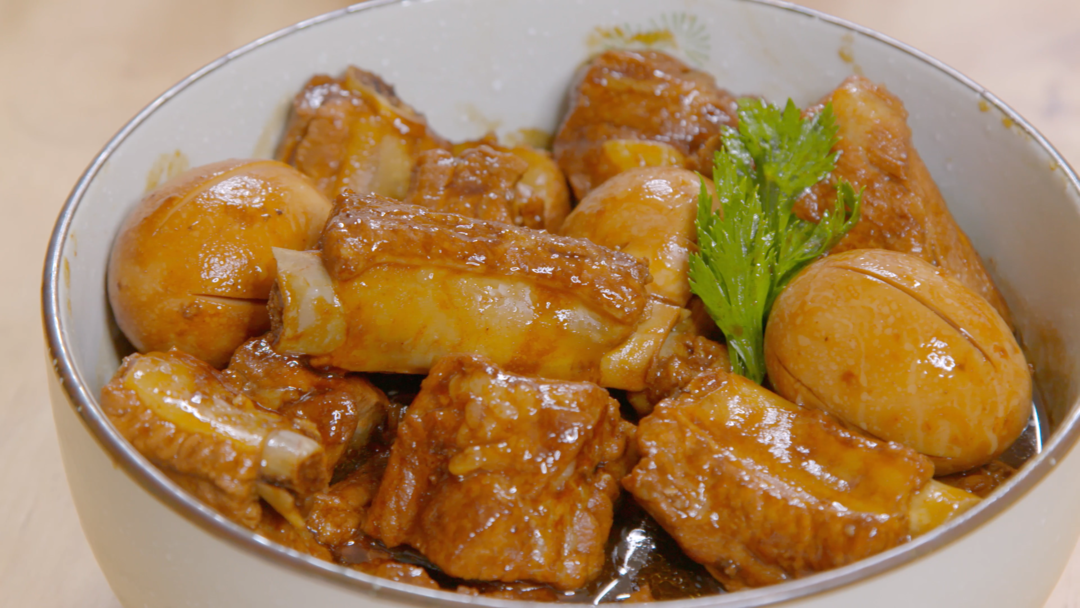 Braised Pork Ribs with Eggs