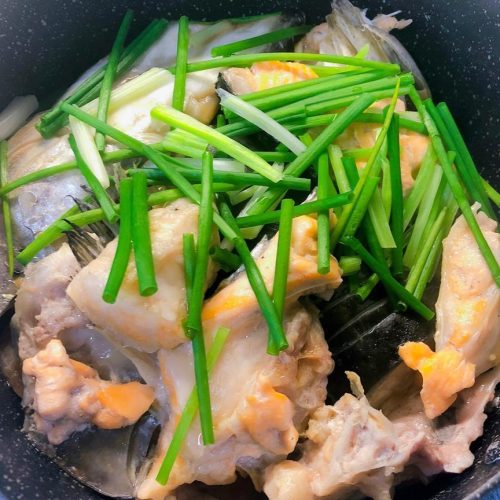Braised Salmon Head Casserole