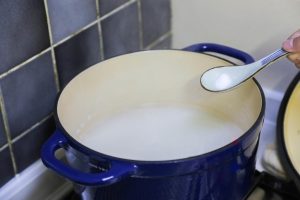 Thicken and Add Eggs