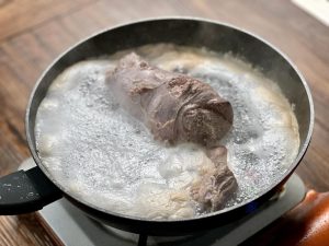The Cold Water Blanch (Crucial for Clear Soup)