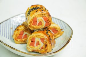 Crispy Pork Floss and Ham Rolls