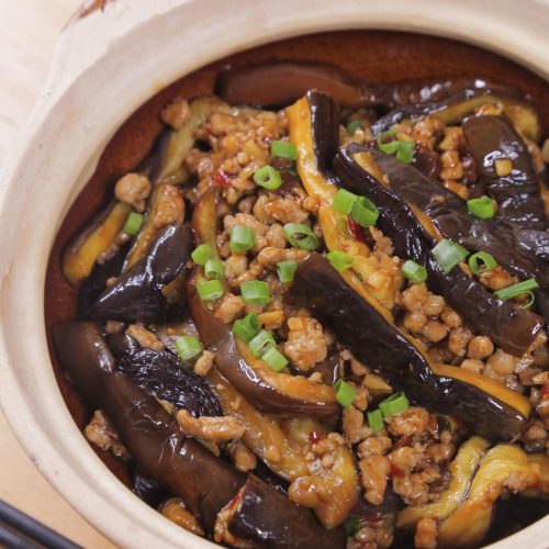 Fish-Fragrant Eggplant Clay Pot