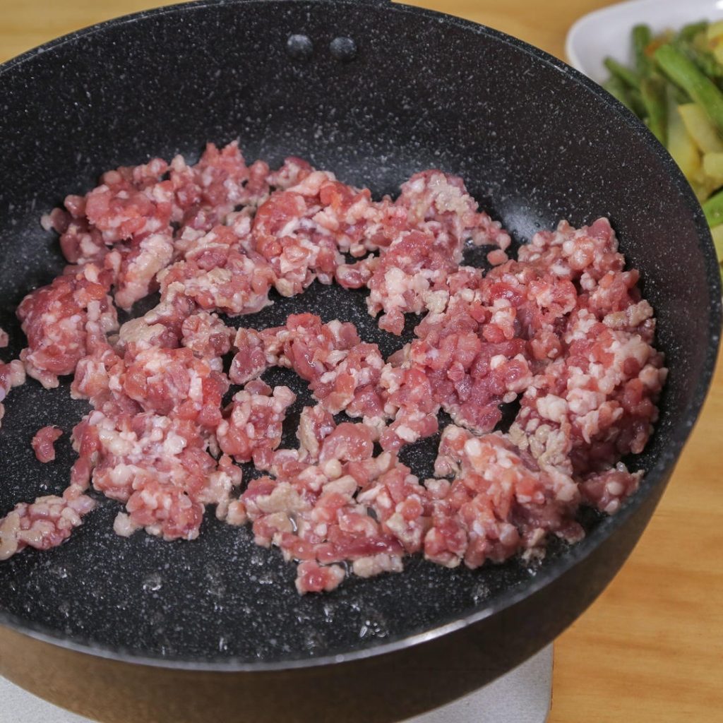 Cook the Aromatics and Pork