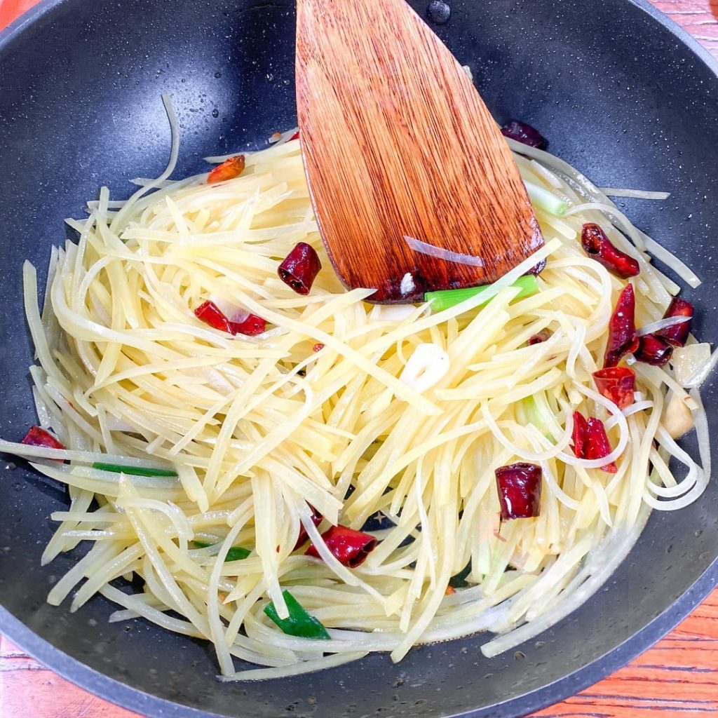 Stir-fry the Potatoes