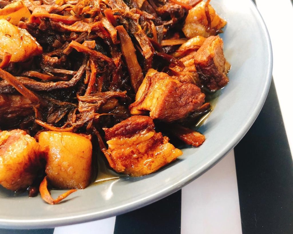 Braised Pork with Preserved Mustard Greens