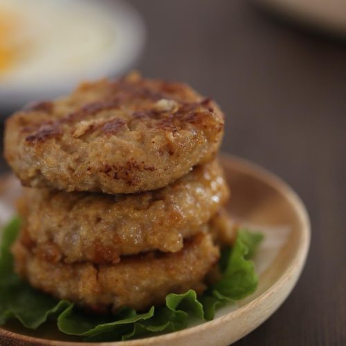 Juicy Chinese Pork Burger Patties
