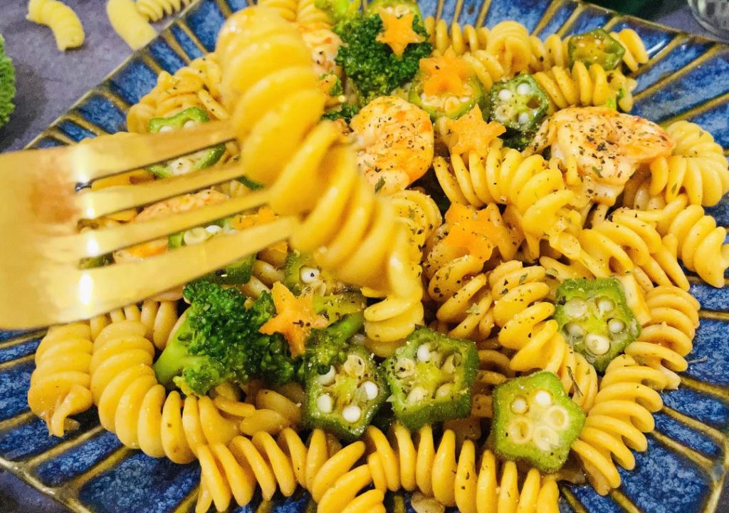 Montreal Spiced Shrimp Pasta