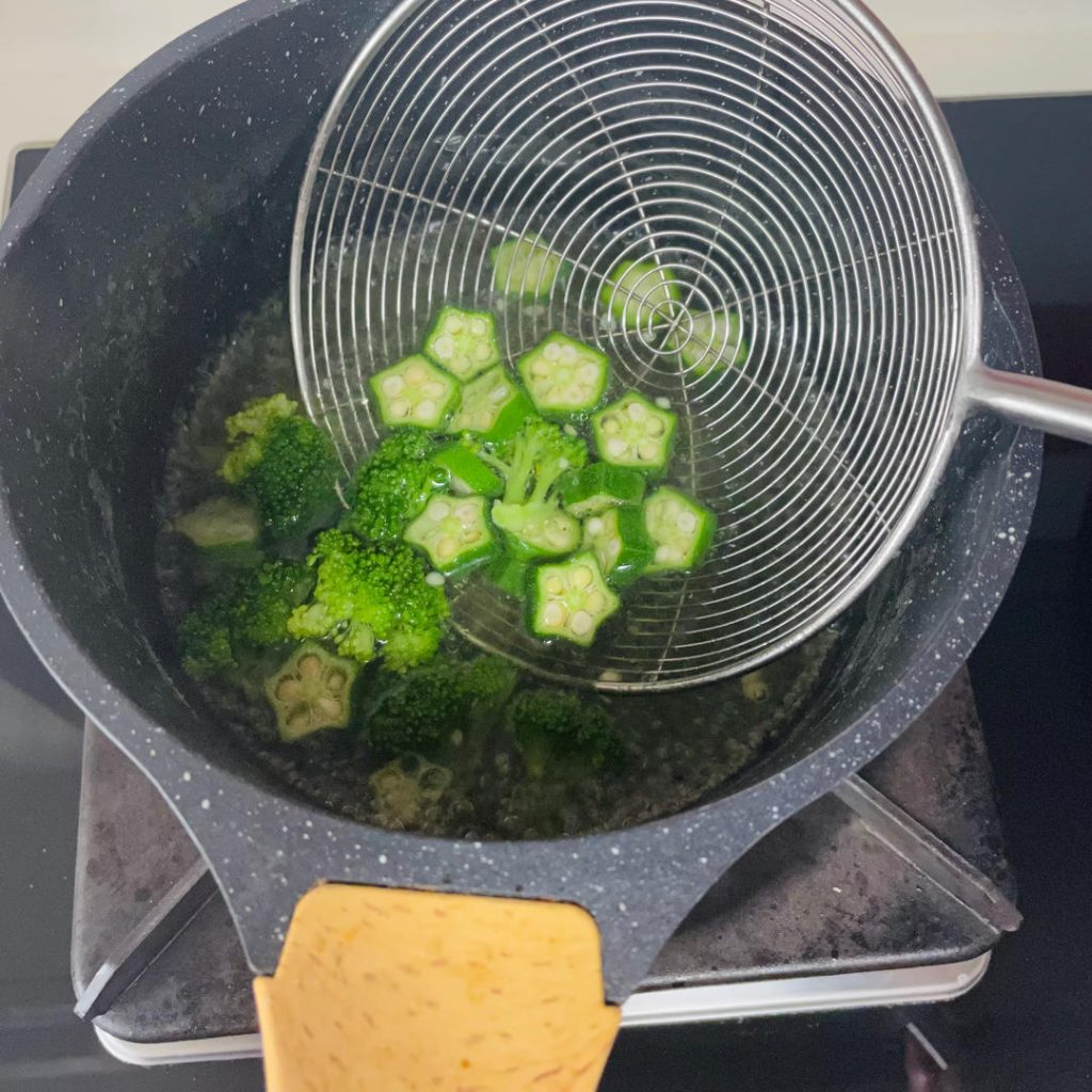 Blanch the Vegetables