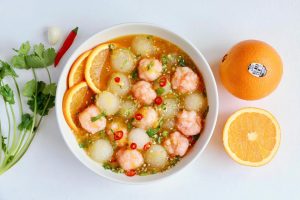 Orange Winter Melon Shrimp Balls