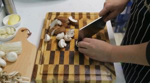 Clean your mushrooms thoroughly and squeeze out any excess moisture.