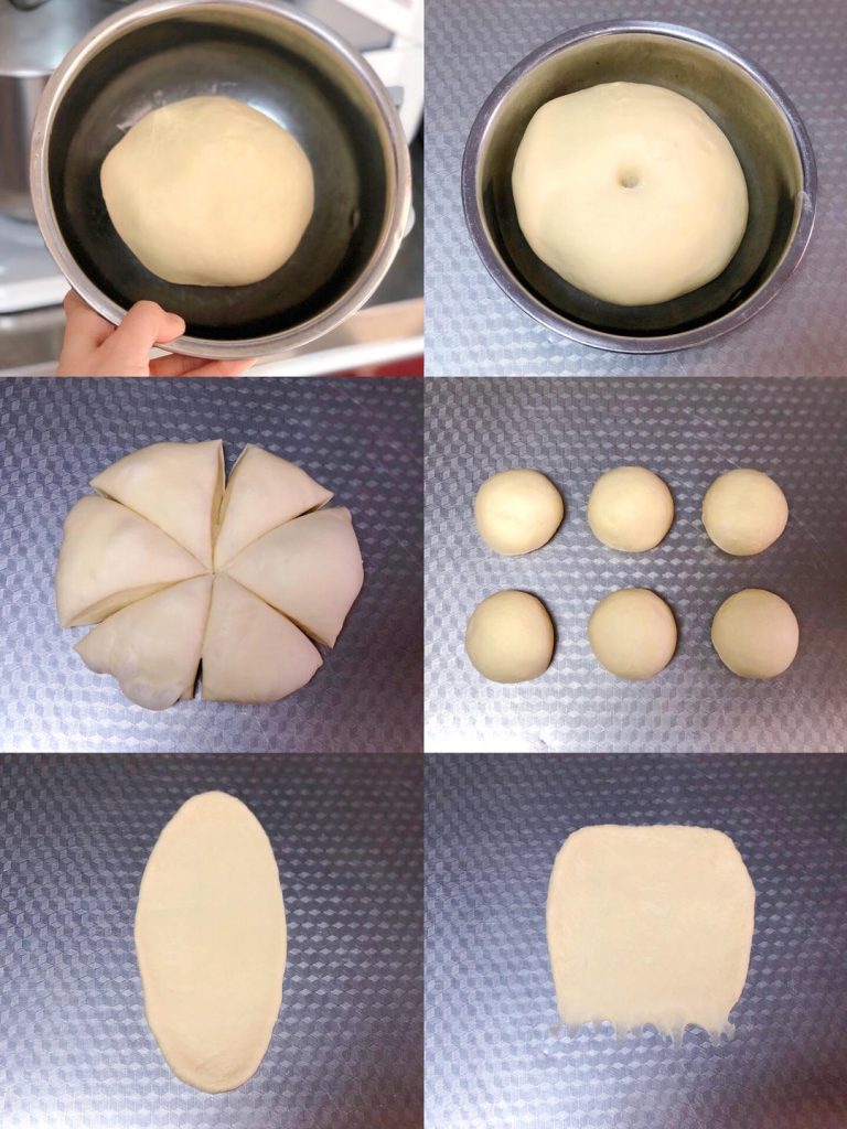 Shape the dough into a smooth round ball.