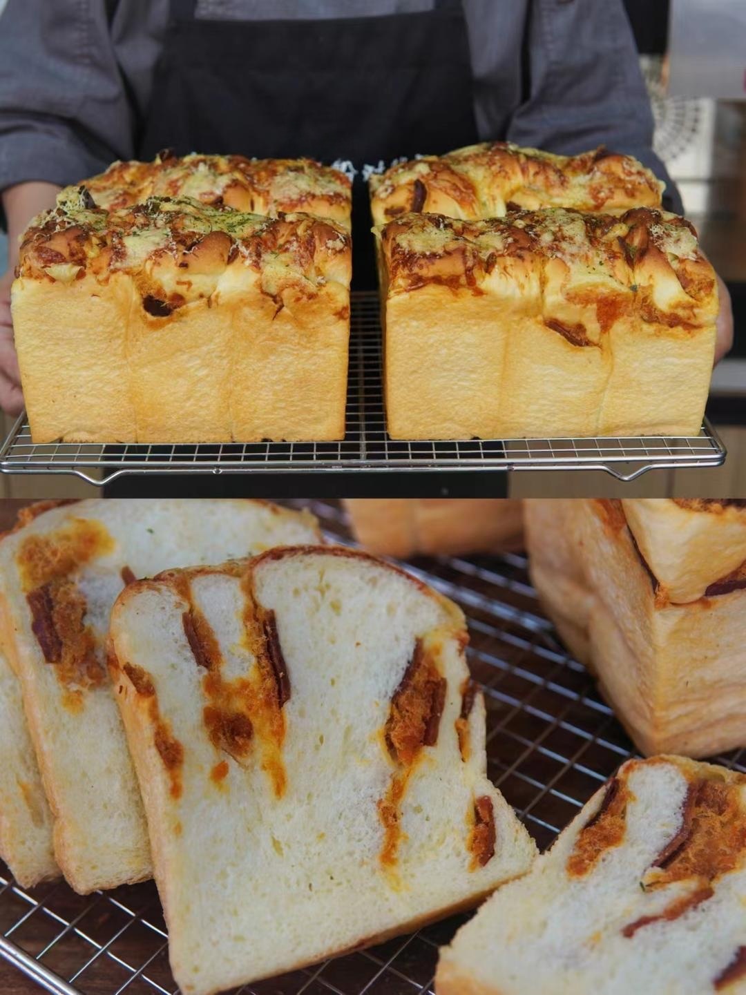 Pork Jerky and Pork Floss Bread