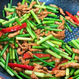 Pork and Garlic Scape Stir-fry