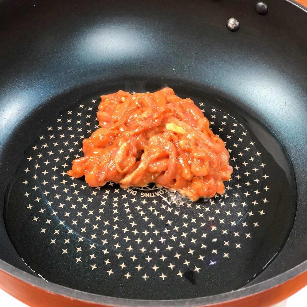 Stir-fry the Pork