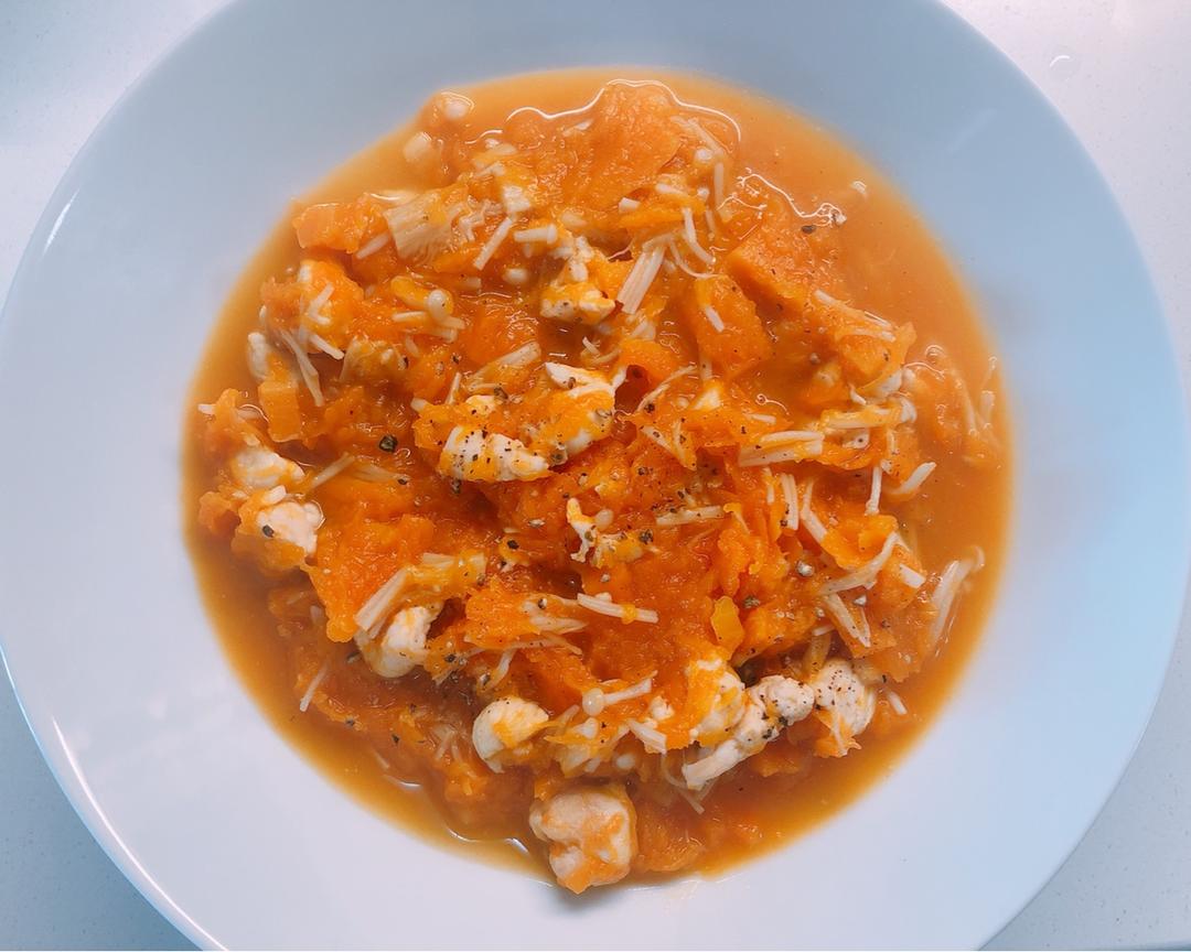 Savory Chicken and Pumpkin Mash