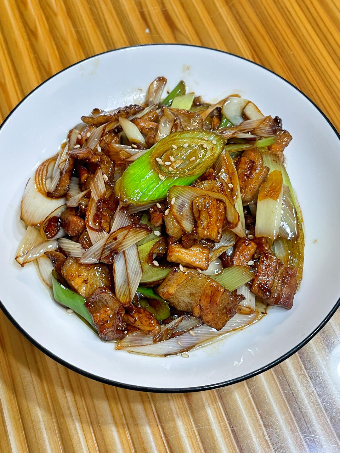 Scallion Pork Belly Stir-Fry