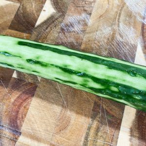 Prepare the Cucumbers Wash the cucumbers thoroughly
