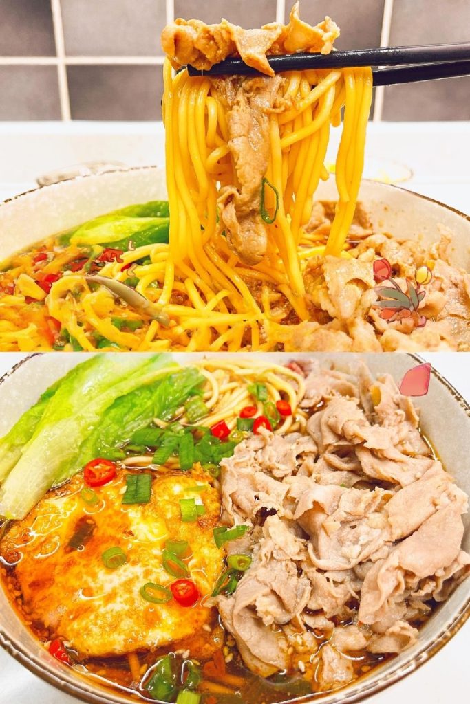 Sour and Spicy Beef Noodle Soup