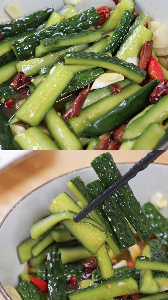 Sour and Spicy Cucumber Salad