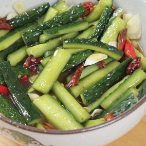 Sour and Spicy Cucumber Salad